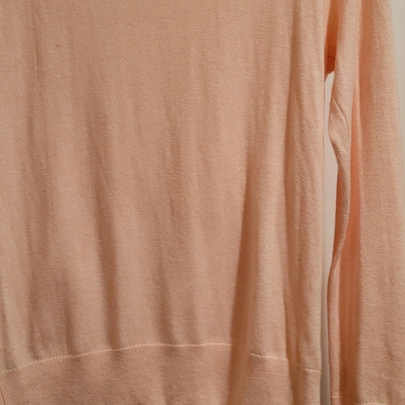 MERONA Pink Jewel Embellished Shoulder Long Sleeve Sweater Size M New with tags - Picture 7 of 7